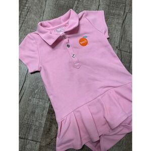 Garmin Pink Polo Bodysuit Dress Beach Orange Logo 18M 12-18 Months‎